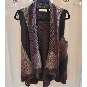 Anthropologie Sleeping on Snow Cardigan Vest Size XS/S Wool Blend Western 16124x